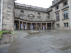 Veils, entrance to Nottingham Castle Musuem & Art Gallery 